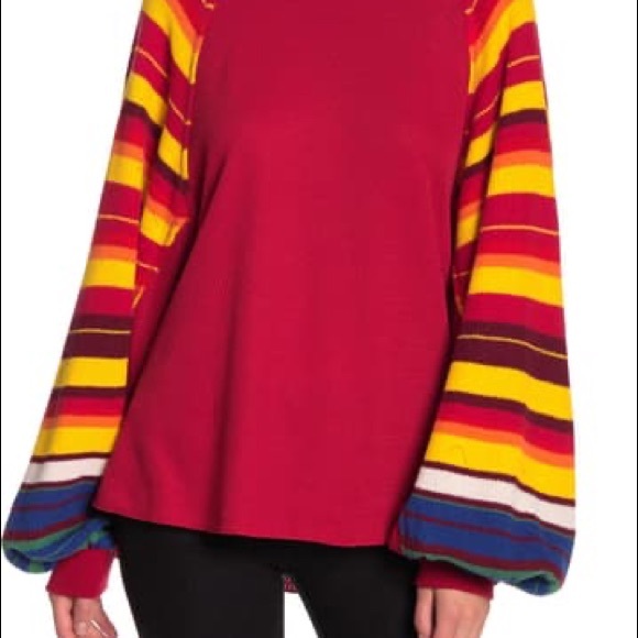 TT: Free People Rainbow Dream Batwing Sleeve - Picture 3 of 7